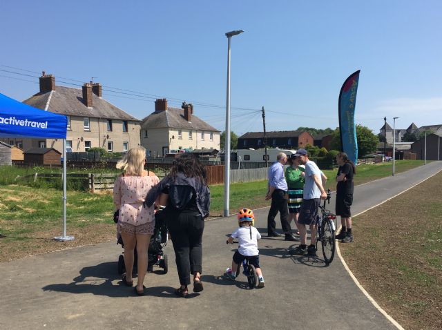 Meadowfield path is suitable for everyone and a good route to school