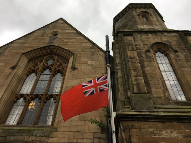Merchant Navy flag Burgh Chambers Merchant Navy flag Burgh Chambers
